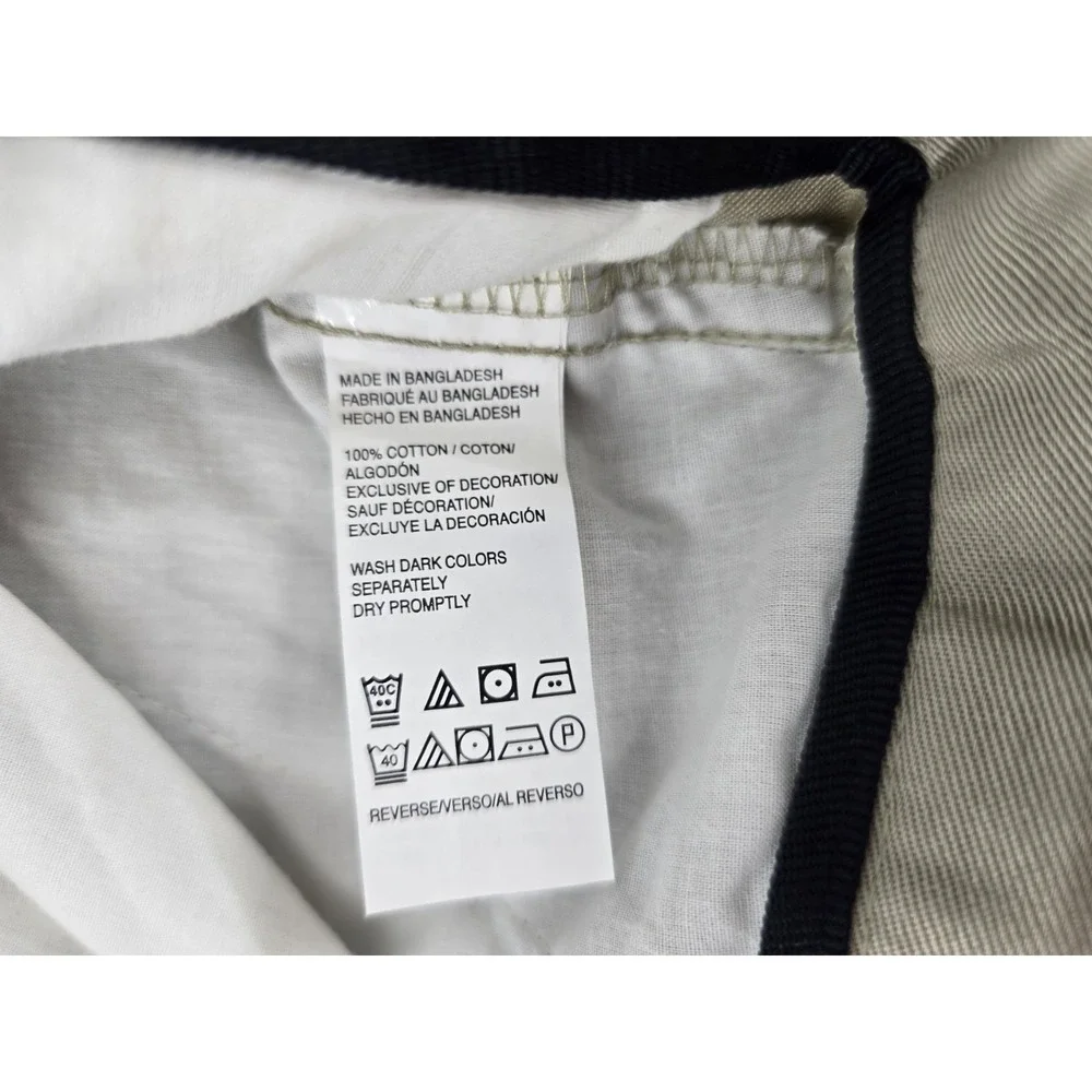 IZOD Slim Fit‎ Straight Leg American Chino Pants Men's 34x32 Tan Flat Front